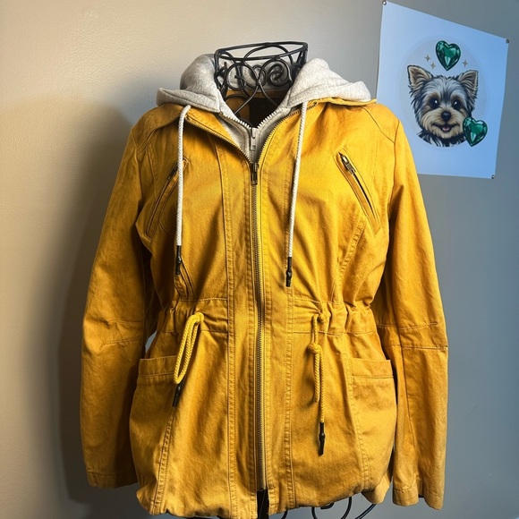 Black Label Jackets & Blazers - Mustard Hooded Women's Jacket